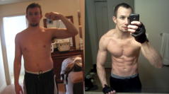 Scottie Hobbs- P90X and Insanity Asylum before after pictures