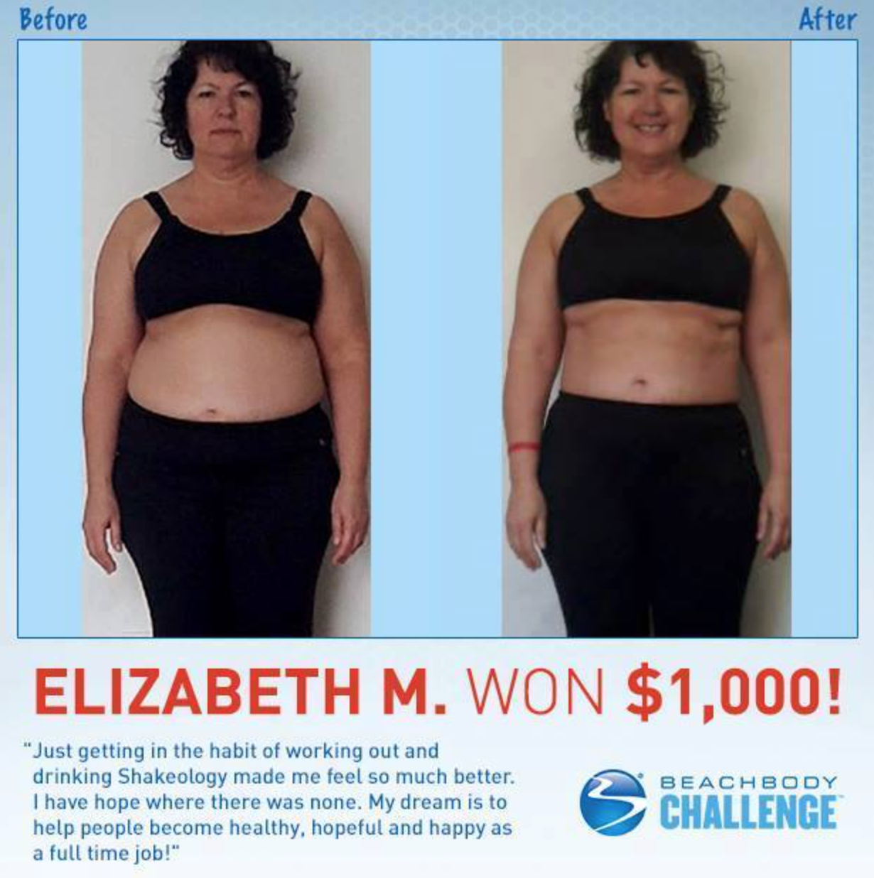 beachbody challenge t shirt