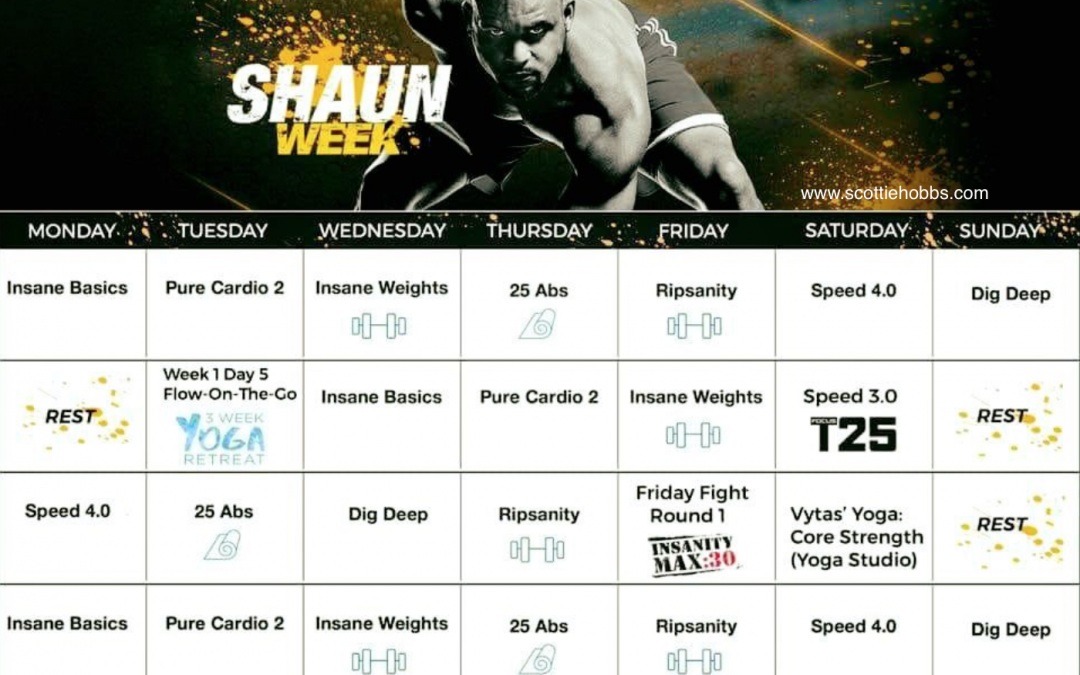 Shaun Week Hybrid Schedule